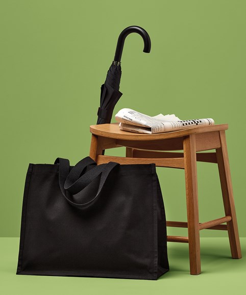 Recycled premium canvas stand-up shopper